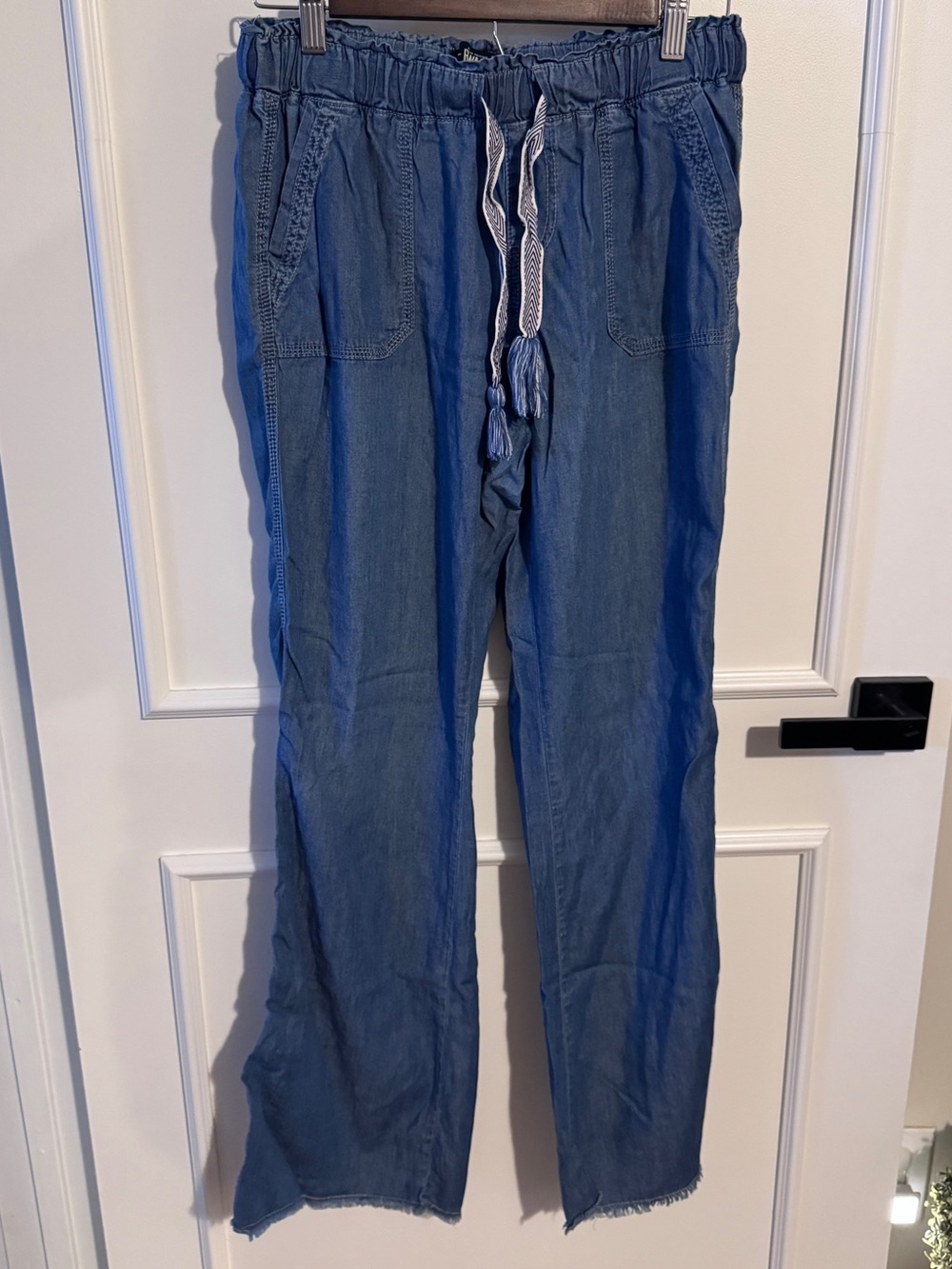 Rewash Drawstring Pants in Denim Blue